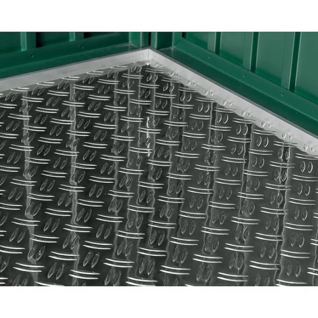 Ecostar Fußboden, BxL: 72,6 x 112,8 cm, Aluminium, für Gerätehaus - silberfarben