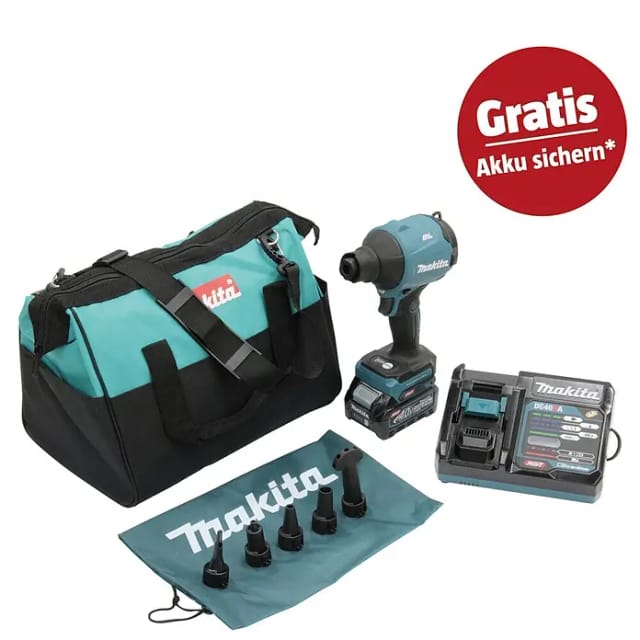 MAKITA Akku-Gebläse »AS001GA102«, 40V, 2,0 Ah, inkl. 1 Akku - gruen