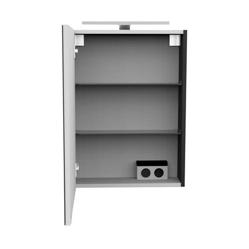 FACKELMANN Spiegelschrank »SBC Gäste Bad«, Anthrazit, BxHxT: 50 x 68 x 15,3 cm - grau