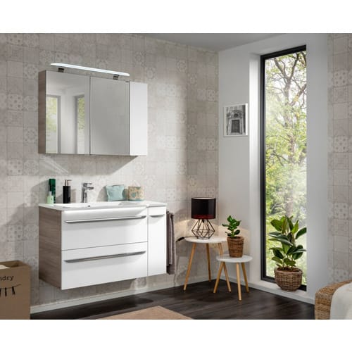 FACKELMANN Waschbecken »LUXOR«, BxHxT: 100x14,2x48,5 cm - weiss