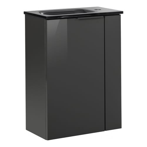 FACKELMANN Waschbeckenunterschrank »SBC Gäste Bad«, Anthrazit, BxHxT: 44 x 60 x 24,3 cm - grau
