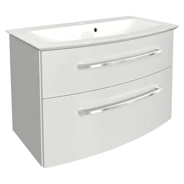 FACKELMANN Badmöbel-Set »B.style«, Weiss, 2-teilig, BxHxT: 83,2 x 54,3 x 47,8 cm