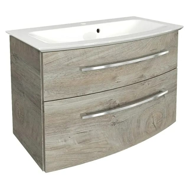 FACKELMANN Badmöbel-Set »B.style«, Nature-Oak, 2-teilig, BxHxT: 83,2 x 54,3 x 47,8 cm - braun