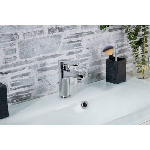FACKELMANN Waschtischarmatur »MILANO«, H: 15 cm, chrom, glänzend - silberfarben