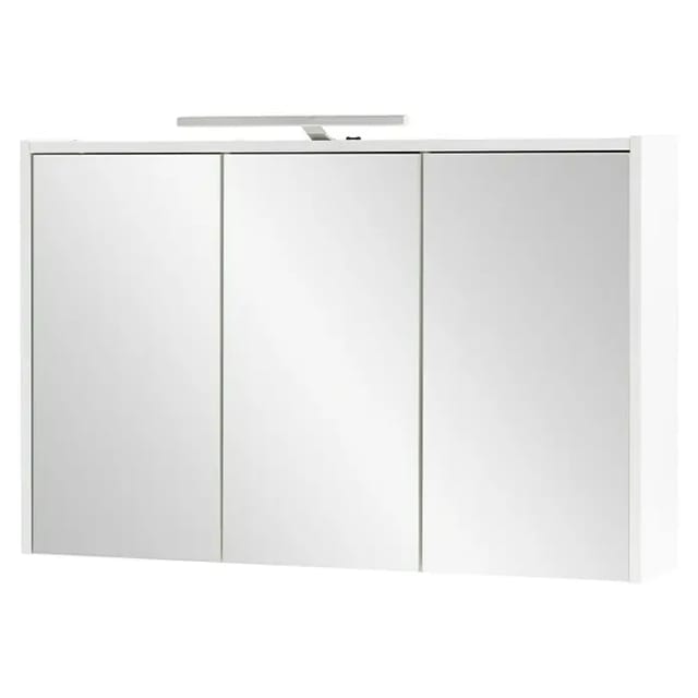 SCHILDMEYER Spiegelschrank »Flag«, HxT: 60 x 16 cm, 3-türig, weiß glänzend - weiss