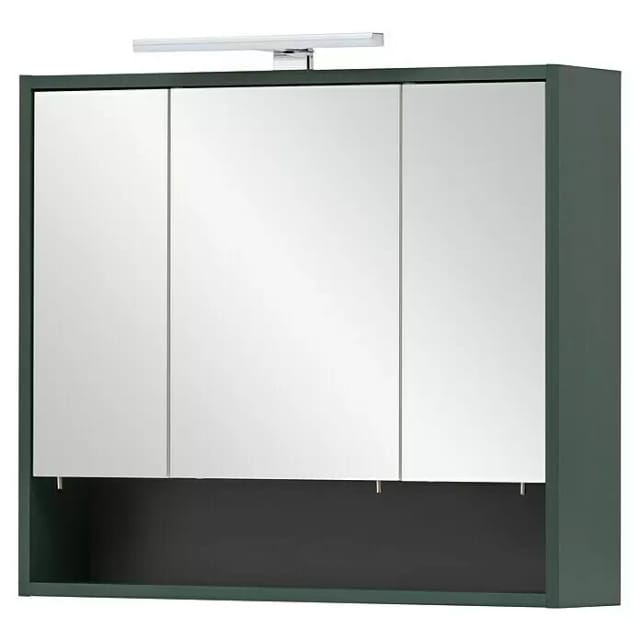 SCHILDMEYER Spiegelschrank »Kent«, HxT: 64,2 x 16 cm, 3-türig, waldgrün - gruen