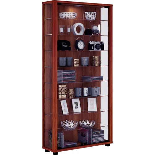 VCM Vitrine »Lumo Maxi«, BxH: 59 x 113 cm, Holzwerkstoff/Glas - braun