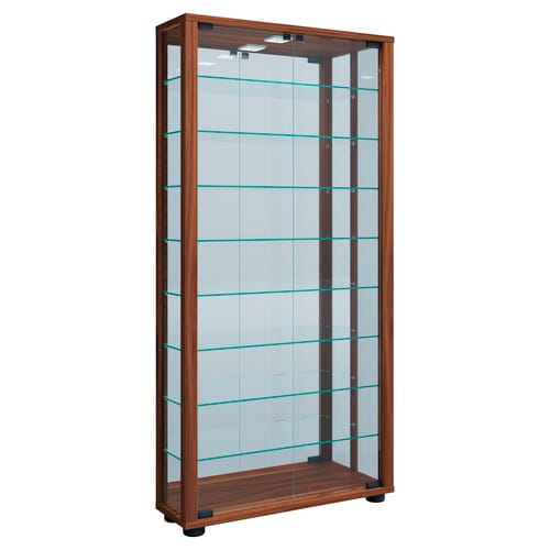 VCM Vitrine »Lumo«, BxH: 59 x 114,8 cm, Holzwerkstoff/Glas - braun