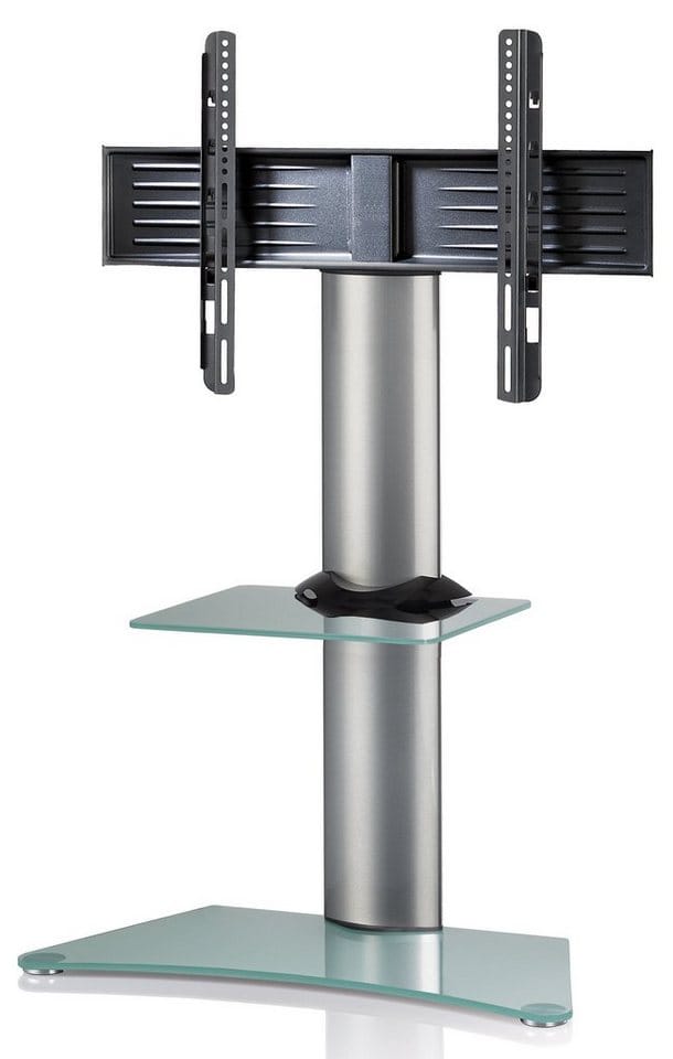 VCM Standfuß »Zental«, BxH: 80 x 117 cm, Aluminium/Einscheiben-Sicherheitsglas - silberfarben