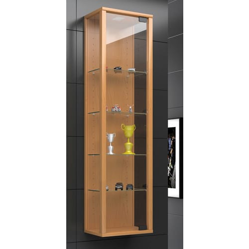 VCM Vitrine »Stano Mini«, BxH: 33 x 113 cm, Holzwerkstoff/Glas - braun