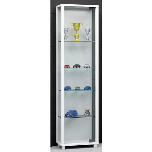 VCM Vitrine »Edana Mini«, BxH: 33 x 113 cm, Holzwerkstoff/Glas - braun