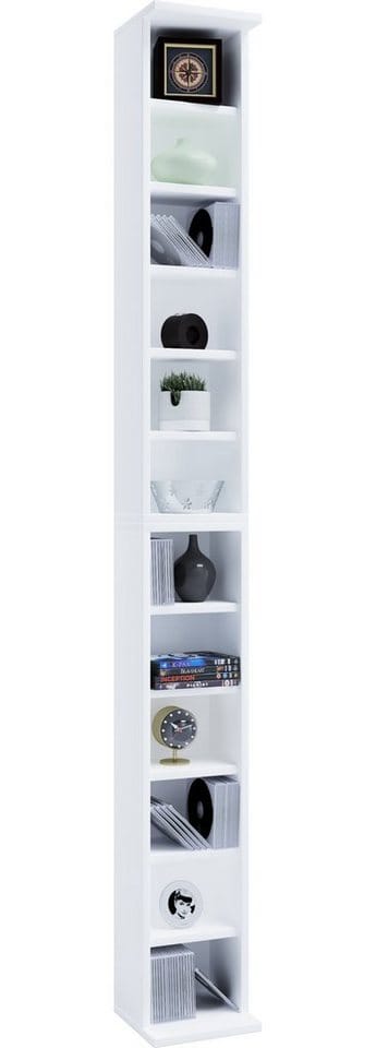 VCM Regal »Bigol«, BxHxL: 20 x 180 x 21 cm, Holzwerkstoff - weiss