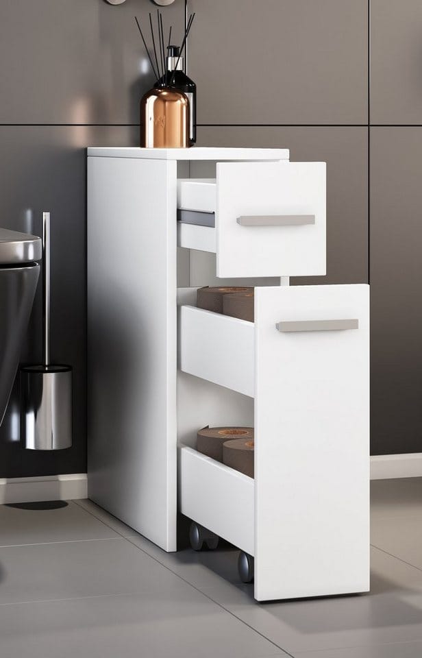 VCM Schrank »Zalo«, BxHxL: 45 x 61,4 x 19,9 cm, Holzwerkstoff - weiss
