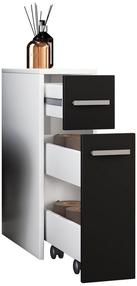 VCM Schrank »Zalo«, BxHxL: 45 x 61,4 x 19,9 cm, Holzwerkstoff - schwarz