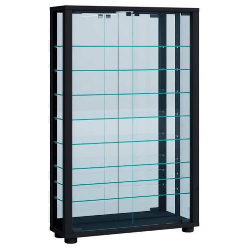 VCM Vitrine »Lumo«, BxH: 59 x 91,3 cm, Holzwerkstoff/Glas - schwarz