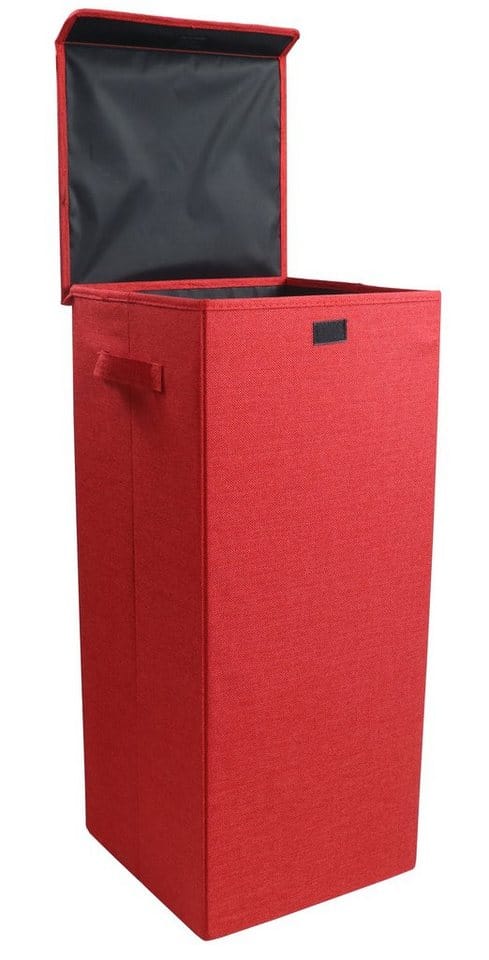 VCM Wäschebox »Dreso L«, BxHxL: 30 x 70 x 70 cm, Textil - rot
