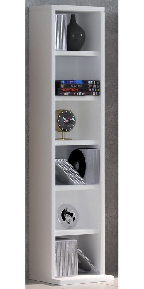 VCM Regal »Elementa«, BxHxL: 20 x 91,8 x 21 cm, Holzwerkstoff - weiss