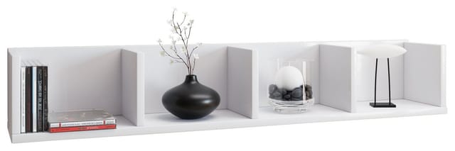 VCM Regal »Honsa«, BxHxL: 17 x 97 x 15 cm, Holzwerkstoff - weiss