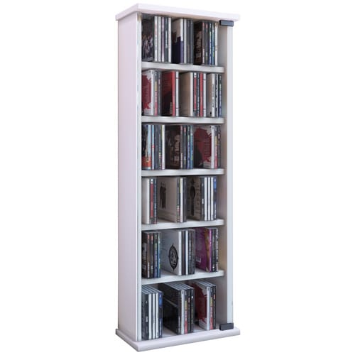 VCM Regal »Vetro«, BxHxL: 18 x 91,5 x 31 cm, Holzwerkstoff - weiss