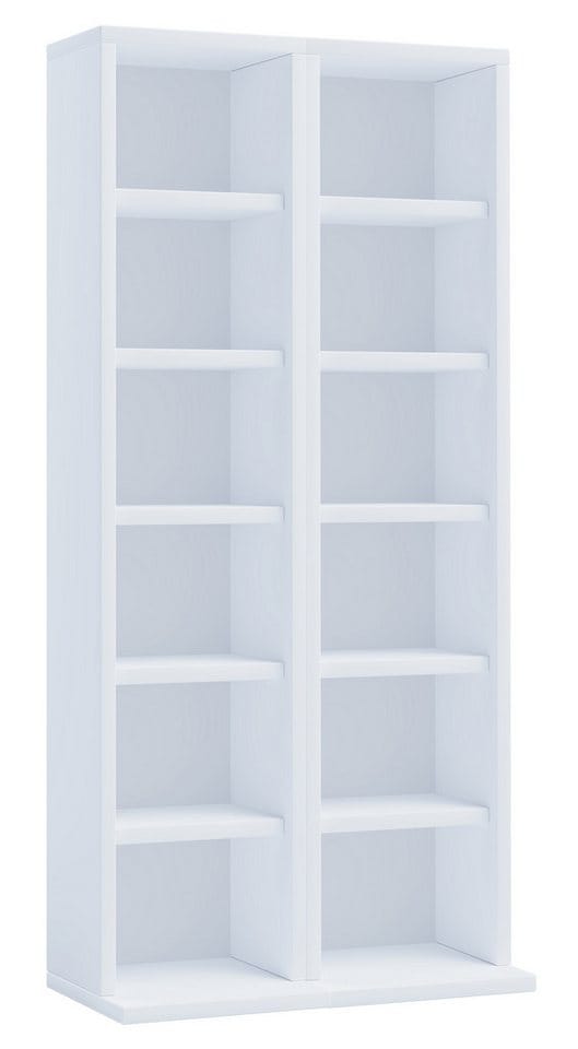 VCM Regal »Milano«, BxHxL: 20 x 91,8 x 42 cm, Holzwerkstoff - weiss