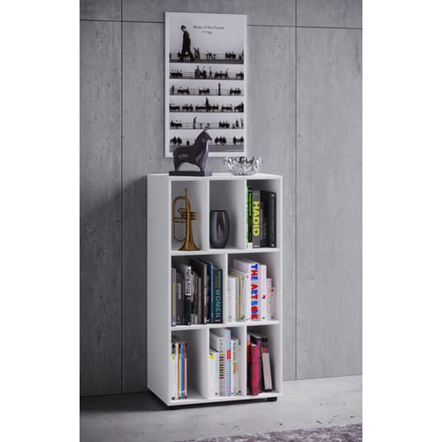 VCM Regal »Wotino«, BxHxL: 40 x 114 x 60 cm, Holzwerkstoff - weiss