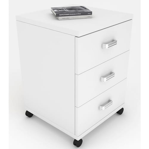 VCM Rollcontainer »Tobila«, BxH: 45 x 58 cm, Holzwerkstoff - weiss