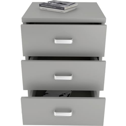 VCM Rollcontainer »Tobila«, BxH: 45 x 58 cm, Holzwerkstoff - grau