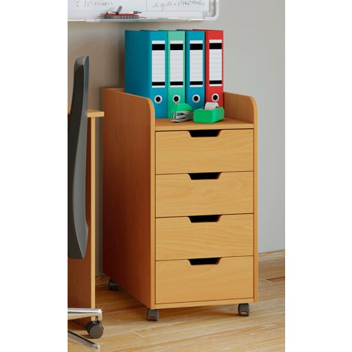 VCM Rollcontainer »Konal«, BxH: 40 x 74 cm, Holzwerkstoff - braun