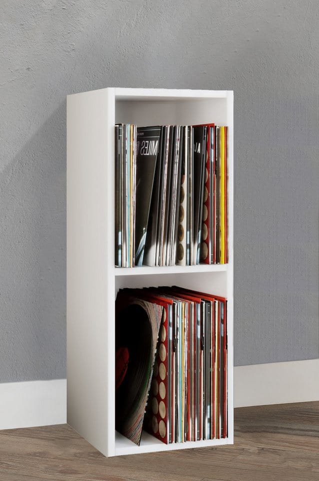 VCM Regal »Platto«, BxHxL: 30 x 72 x 34 cm, Holzwerkstoff - weiss