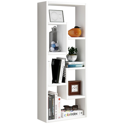 VCM Regal »Vilota«, BxHxL: 14,5 x 92,4 x 36 cm, Holzwerkstoff - weiss