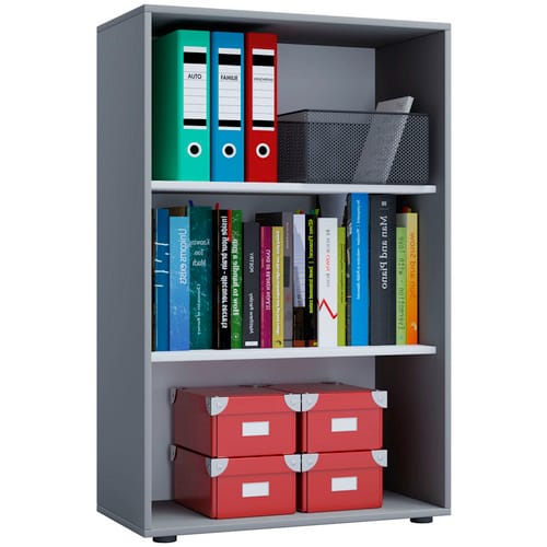 VCM Regal »Lona XL ohne Türen«, BxHxL: 37 x 110 x 70 cm, Holzwerkstoff - grau
