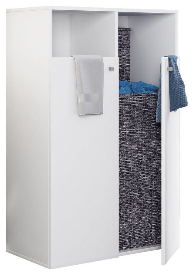 VCM Wäscheschrank »Klidas«, BxHxT: 80 x 110 x 39 cm, Holzwerkstoff - weiss