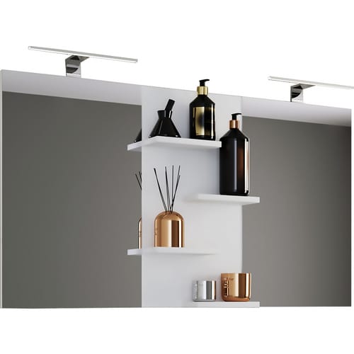 VCM Spiegel »Budasi«, BxHxT: 112 x 59 x 11,5 cm, Holzwerkstoff melaminbeschichtet - weiss