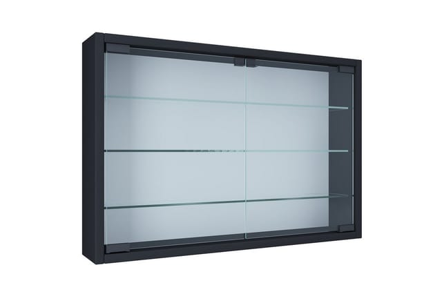 VCM Vitrine »Mandosa M«, BxH: 60 x 40 cm, Holzwerkstoff/Glas - schwarz
