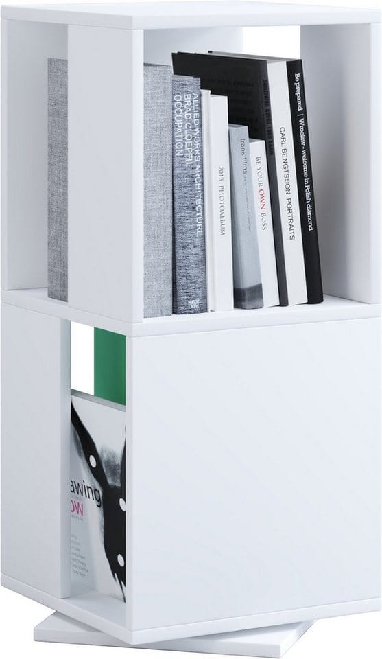 VCM Regal »Stifta«, BxHxL: 34 x 74 x 34 cm, Holzwerkstoff - weiss