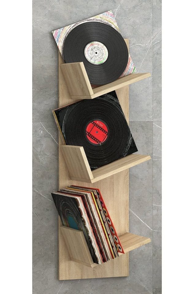VCM Regal »Sulda«, BxHxL: 25,6 x 106,5 x 33 cm, Holzwerkstoff - braun