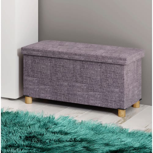 VCM Truhenbank »Sizos L«, HxL: 40 x 76 cm, max. Belastung: 100 kg - schwarz