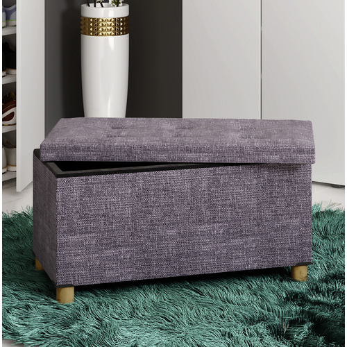 VCM Truhenbank »Sizos L«, HxL: 40 x 76 cm, max. Belastung: 100 kg - schwarz Bild 2