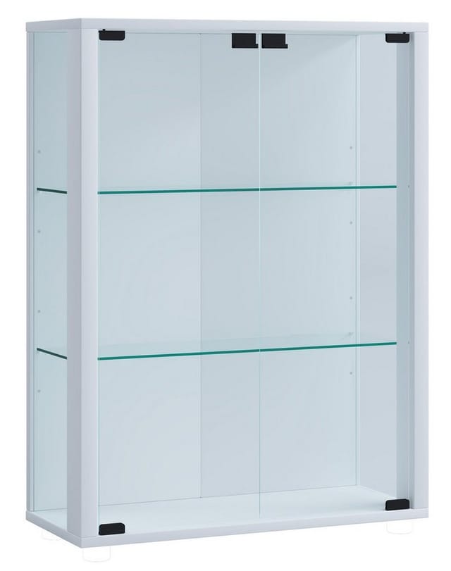 VCM Vitrine »Udina«, BxH: 60 x 80 cm, Holzwerkstoff/Glas - weiss