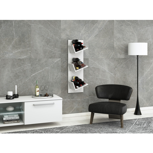 VCM Weinregal »Vinosi«, BxHxL: 25,6 x 106,5 x 33 cm, Holzwerkstoff - weiss Bild 2