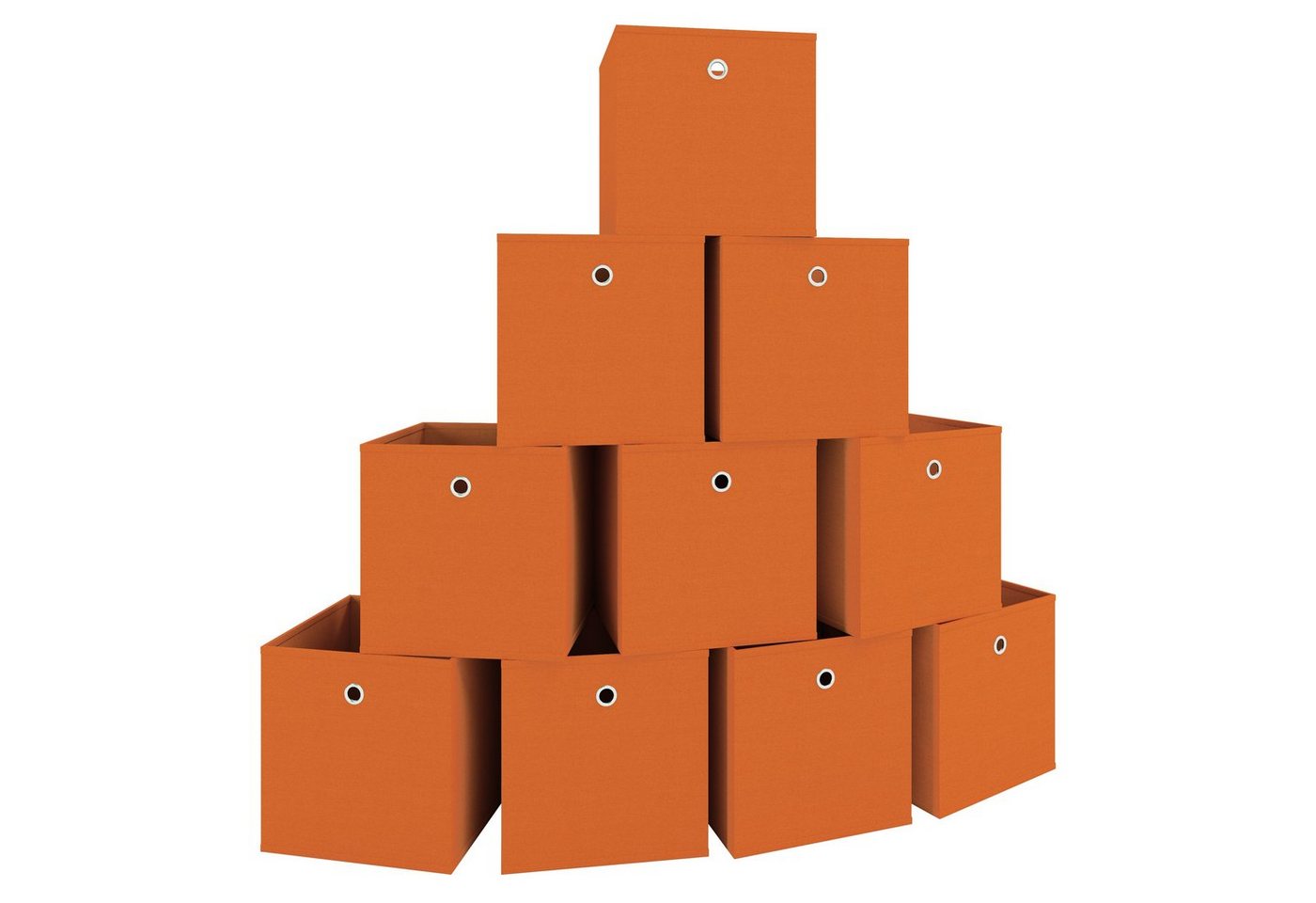 VCM Faltbox »Boxas«, BxHxL: 27 x 28 x 28 cm, Textil - orange