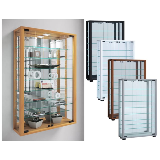VCM Vitrine »Vitrosa«, BxH: 59 x 91,3 cm, Holzwerkstoff/Glas - braun