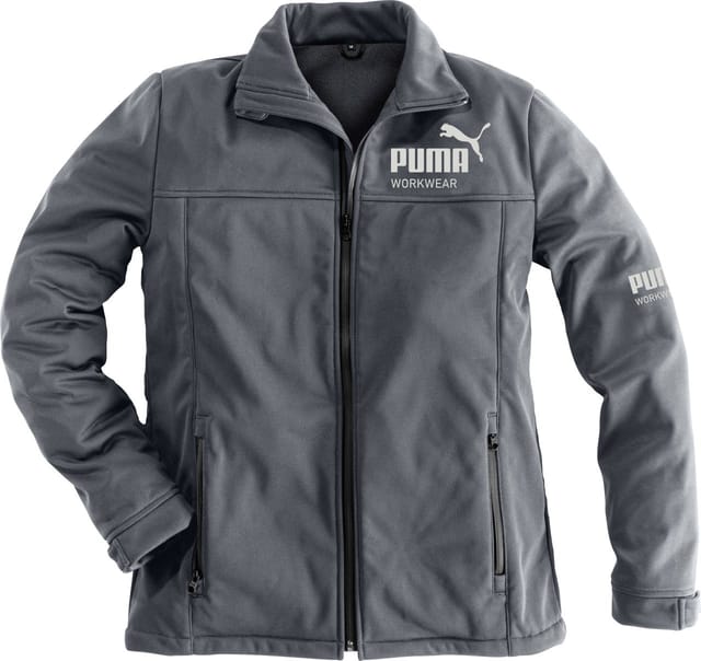 PUMA Softshelljacke »Champ«, stahlgrau/carbon, Polyester