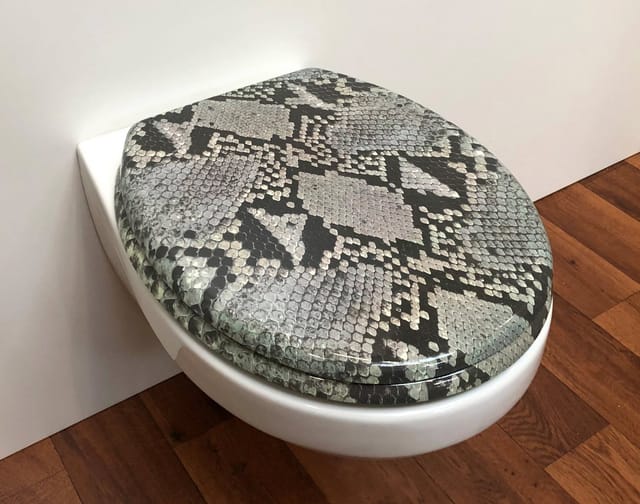 ADOB WC-Sitz, BxT: 37 x 45,5 cm, Schlange - bunt