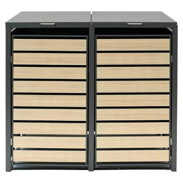 Westmann Mülltonnenbox, 480 l, Anthrazit - grau
