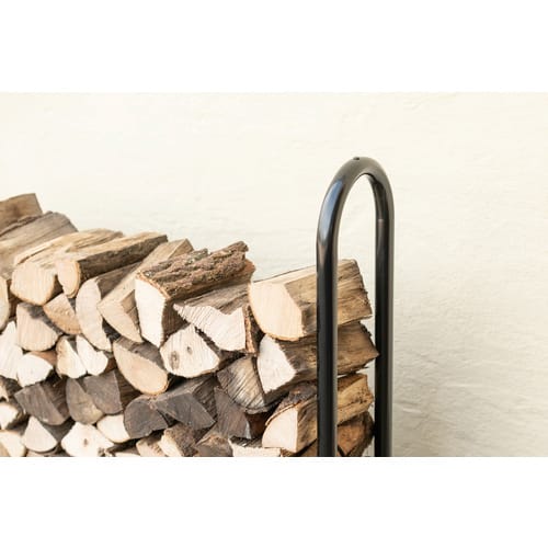 SHELTERLOGIC Kaminholzregal, BxHxT: 244 x 118 x 25 cm, Stahl - schwarz
