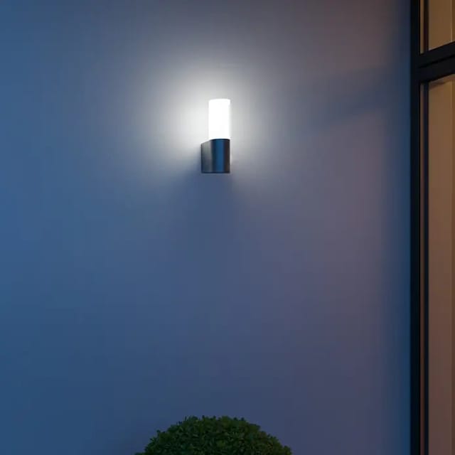 STEINEL Außenleuchte »L 605«, Zylindrisch, Aluminium - grau