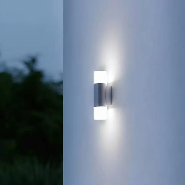 STEINEL Außenleuchte »L 910«, Eckig, Halbrund, Aluminium - grau