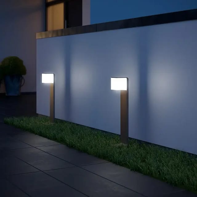 STEINEL Außenleuchte »GL 80 C«, Eckig, Aluminium - grau