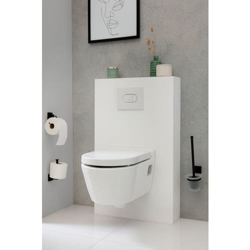 FACKELMANN Toilettenpapierhalter »New York«, BxHxT: 5 x 16 x 7 cm - schwarz